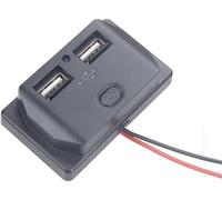 3.1A Car Socket Power Dual USB Charger for 12V-24V Socket Car Installation Motorhome Caravan