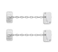 3-1pc Window Restrictor Child Safety Locks Self Adhesive Limit Stop No Drilling Adjustable for Pets(2PCS)