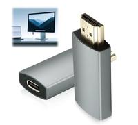 3.1USB C to HDMI Female to Male Adapter 4K@60Hz HDR USB Type C Female to HDMI Male Converter Sink Hdtv Thunderbolt 3/4 Support for Macbook Pro/iPad/iPhone 16/15 Steam Deck Dell Xps Galaxy Samsung