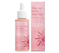 3.1x12.7 Cm Sunless Tanning Drops 60ml Body Face Tanning Drops Nourishing Bronzing Glow Liquid For Men And Women To Improming The Natural Skin Tone Of The Body And Face