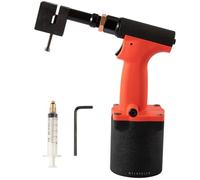 3.2-11mm Heavy Duty Pneumatic Hole Punch Kit - Industrial Air Hole Punching Gun for Deep Metal Sheets (5MM)