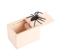 3/2/1Pcs Spider Scare Prank Box, Wooden Prank Spider In Scarebox Toys, Handmade Prank Spider, Funny Joke Mischief Practical Gifts for Kids Adults (1Pc)