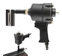 3.2-8MM Pneumatic Hole Puncher, Industrial Air Punch Gun, Clamp Head 360° Rotation, Adjustable Margins, Round Hole Punching Machine for Doors, Windows, Iron, Aluminum Plate, Stainless Steel