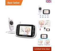 3.2 Inch Wireless Baby Monitor - Night Vision & Temperature Tracker for Nursery