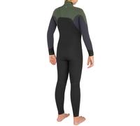 3/2 Junior Wetsuit Front Zip 900 - Black Khaki