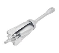 (3.2 kg, without rope) vidaXL Folding Anchor Grappling Portable Grapnel Marine Boat Anchor Silver Iron