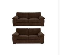 (3+2 Seater) Amalfi Jumbo Cord 3 Seater and 2 Seater Sofa Snugg Furniture UK Limited Brown One Size