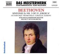 ベートーヴェン:交響曲第3番「英雄」/序曲「プロメテウスの創造物」/序曲「コリオラン」/序曲「エグモント」(ケルン室内/ミュラー=ブリュール)