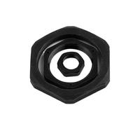 3~20Pcs Black Nylon Hex Nut G Thread 1/4" 3/8" 1/2" 3/4" 1" 1.2" .5" 2” Pagoda Fastening Standard Parts Water Pipe Adapter(G1-1l2 inch,3pcs)
