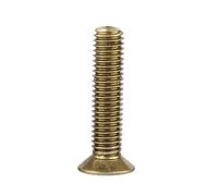 3-20pcs Brass Cross Recessed Countersunk Head Screw M3 M4 M5 M6 Flat Machine Screws Bolts Length 16mm~40mm(40mm,M5-5pcs)
