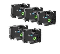 3-20PK 18/24/36mm STE-151 Ribbon Compatible with Stencil Non-Laminated Black Tape STE-141 Ste-161 PT-P750W(5PK 36mm S161)