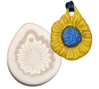 3.25" x 3" x 2" Holey Sunflower Casting Glass Fusing Kiln Mold