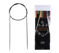 3.25mm Circular Knitting Needles, Metal Circular Needles with Flexible Cable, Circular Knitting Needles for Knitting Sweaters, Socks, Hats, Blankets, Gloves, Scarves, and Large Projects (80cm-3.25mm)