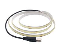 3.28ft 1M 320 LEDs COB LED Strip Lights USB Powered, High Density Light Strip for TV Backlight, Bedroom, Cabinet, Kitchen, DIY Lighting (USB Port 1m 320LEDs COB, Cool White)