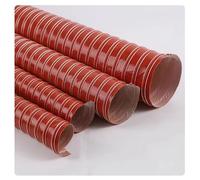 3.28Ft High Temperature Duct Hosing, Silicone Flexible Brake Cooling Air Ducting/Dryer Vent Hose for Air, Coated Fiberglass(76mm)