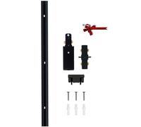 3.28FTX1PCS H Type Track Light Rails 120V Single Circuit 3-Wire H Track Rail with Extra 1 I Connector and Wall Anchors, Made of Aluminum and Strength Guarantee