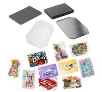3 * 2in/3.5 * 2.5in Photo Magnet Maker Machine Supplies, Fridge Magnet Button Press Refill for DIY Square Photo Picture(80 * 53mm(3 * 2in),500set)