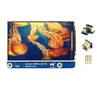 3.2inch HDMI LCD Display, 480×800 Resolution IPS Screen, Supports Raspberry Pi, Jetson Nano, Windows 11/10 / 8.1/8 / 7, Adjustable Brightness, No Touch