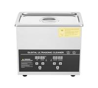 3.2L Digital Ultrasonic Cleaner with Heater and Timer 120W Stainless Steel Ultrasonic Cleaning Machine Professional Sonic Cleaner for Cleaning Glasses, Jewelry, Lab Tool, Vinyl Records