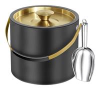 3.2L Modern Insulated Ice Bucket with Lid, Scoop