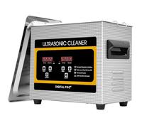 3.2L Ultrasonic Cleaner, 100W Stainless Steel Heated Cleaning Machine,Digital Ultrasonic Cleaning Machine,with Heater and Timer, rofessional Ultra Sonic Jewelry Cleaner for Glasses, Rings, Small Parts