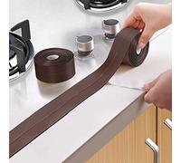 3.2M Caulk Strip Sealant Tape, Self Adhesive Waterproof Bath Sealant Strip Sealer for Shower Kitchen Wall Corner Door Window Sink Edge (38mm*3.2M,Brown)