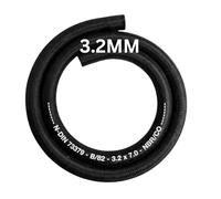 3.2mm x 10meter Rubber Reinforced with a Heat Resistant Textile Braid for Fuel, Diesel, Petrol, Water - Oil-Resistant Flexible Pipe for Engine Fuels, Industrial Use