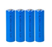 3.2V Solar Battery 3.2volts AA Batteries LiFePO4 1000mah Rechargeable Batteries for Solar Lights,Flashlight,Wall Lantern 4 Pack (3.2V)