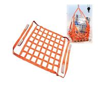 3.3-11.5' Square Safety Cargo Lifting Net Straps,Flat Polyester Sling Hoisting Net for Construction Moving Hoisting Loading Unloading(2.5x2.5m-1ton/2204.6lbs-15cm)