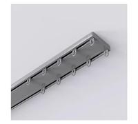 3.3-26ft Heavy Duty Curtain Track System Double Track Rails for Ceiling Mount RV Room Divider & Window Rod Aluminum Partition Curtain Rod for Living Room & Hospital (Gray)