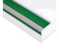 3.3/3.6/3.9/4.3 Ft Self-Adhesive Stair Nosing, L-Shape Non-Slip Staircase Step Edge Protector, Peel and Stick(Green,120x10x4cm)