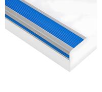 3.3/3.6/3.9/4.3 Ft Self-Adhesive Stair Nosing, L-Shape Non-Slip Staircase Step Edge Protector, Peel and Stick(Blue,100x6x3cm)