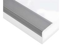 3.3/3.6/3.9/4.3 Ft Self-Adhesive Stair Nosing, L-Shape Non-Slip Staircase Step Edge Protector, Peel and Stick(Grey,100x10x4cm)