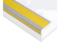 3.3/3.6/3.9/4.3 Ft Self-Adhesive Stair Nosing, L-Shape Non-Slip Staircase Step Edge Protector, Peel and Stick(Yellow,100x10x4cm)