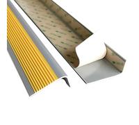 3.3-32.8 ft Stair Nosing, Self Adhesive Stair Edge Protector, 2x1 in Anti Slip Rubber Stair Edging Stair Steps Edges Trim(Orange,9.8ft/300cm)