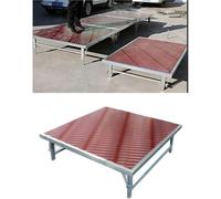 3.3/4/4.2in steel Stage Platform, Load Capacity of 600lbs, Compact Stage Platform with Legs, Folding Performance Deck, Easy to Assemble, for Band Events Drums Concerts Bars(100 * 150 * 30cm)