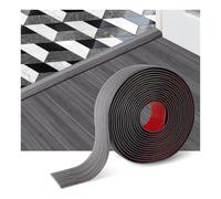 3.3' 6.6' 9.8' Self Adhesive Floor Transition Strip Vinyl Door Threshold Ramp Carpet Edging Strip Laminate Flat Divider Flooring(Dark Gray Wood,6.6ftx5cm)