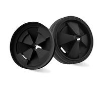 3 3/8" Garbage Disposal Splash Guard, QCB-AM Sink Baffle Replacement Parts for InSinkErator Evolution Series, Upgraded EPDM Rubber Drain Insert Removable Quiet Collar Drain Plugs(2 PCS)