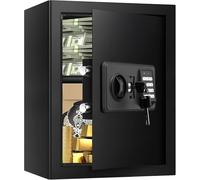 3.3 Cubic Large Fireproof Safe for Home Use, Digital Home Security Safe Box Fireproof Waterproof with Electronic Keypad and Spare Keys, Anti-theft Fire Document Cabinet for Money Medicine Valuables