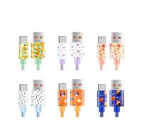 3.3 ft./6.6 ft./10 ft USB-C Cable Fast Charging USB Type-C Cable - High Speed Data Sync - Durable Flex Cord for Multiple Devices Orange