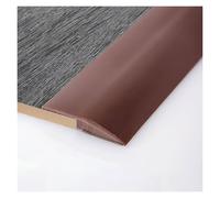3.3 Ft Carpet & Floor Edging Trim Strip, Self Adhesive PVC Floor Transition Strip for Uneven Floors Heights Within 5.0 mm(Dark Brown)