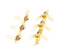 3+3 Guitar Tuners Machine Guitar Parts, Machine Heads Heads Peg Tuners Acrylic Classical Guitar String Tuning Machine Heads Gold with Screw for Guitar