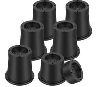 3.3 Inch Bed Risers Heavy Duty Furniture Risers Adjustable Chair Raisers Round Rubber Sofa Riser Up to 6000 lbs Table Leg Extenders Bed Frame Riser Bed Raising Blocks for Sofa Table Desk Chair (6pcs)