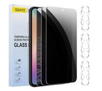 [3+3 Pack] Privacy Screen Protector for Samsung Galaxy A54,Anti-Spy Tempered Glass Film, Fingerprint Recognition, 9H Hardness, Anti Scratch, Anti Fingerprint