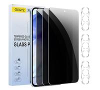 [3+3 Pack] Privacy Screen Protector for Samsung Galaxy A55,Anti-Spy Tempered Glass Film, Fingerprint Recognition, 9H Hardness, Anti Scratch, Anti Fingerprint