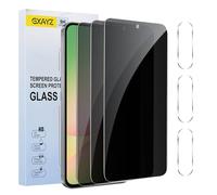 [3+3 Pack] Privacy Screen Protector for Samsung Galaxy A56,Anti-Spy Tempered Glass Film, Fingerprint Recognition, 9H Hardness, Anti Scratch, Anti Fingerprint