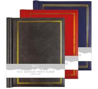 3 3 Self Adhesive Large Photo Albums Totaling 60 Sheets 120 Sides -Pack of 3