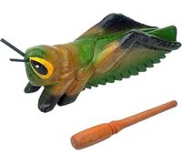 3.3" Wooden Cricket Guiro Rasp Instrument - Percussion Musical Tone Block Craft