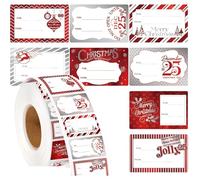 3. 300 Adhesive Christmas Stickers 4.5x3cm Wrapping Labels for Present Box Card Envelope Candy Packaging Christmas Sticker for Packaging