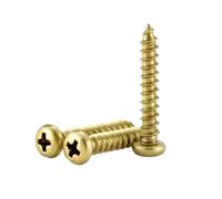 3-30pcs M3/M3.5/M4/M5/M6 Round Head Cross Recessed Self-tapping Wood Screws, M6x45mm(3pcs)